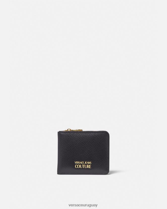 Versace cartera con logotipo hombres negro accesorios H88R0H2486