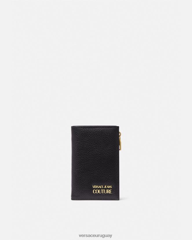Versace cartera con logotipo hombres negro accesorios H88R0H2487