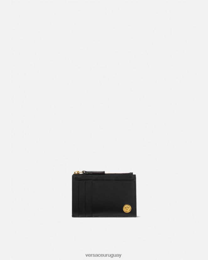 Versace tarjetero con medusa hombres negro accesorios H88R0H1639