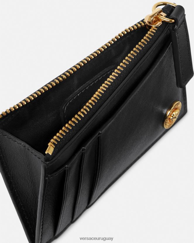 Versace tarjetero con medusa hombres negro accesorios H88R0H1639