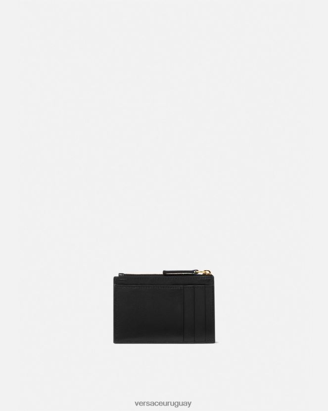 Versace tarjetero con medusa hombres negro accesorios H88R0H1639