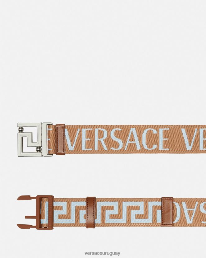 Versace cinturón reversible integral hombres beige accesorios H88R0H1613