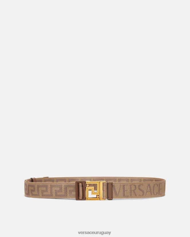 Versace cinturón reversible integral hombres marrón accesorios H88R0H1612