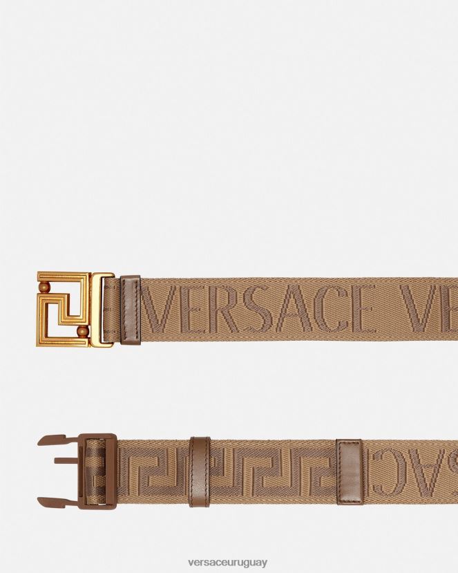 Versace cinturón reversible integral hombres marrón accesorios H88R0H1612