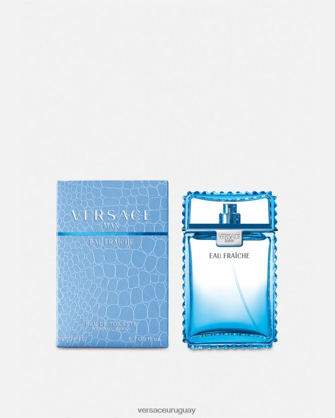 Versace agua fresca 200 ml hombres azul accesorios H88R0H1727