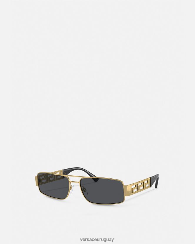 Versace gafas de sol greca hombres oro negro accesorios H88R0H1676