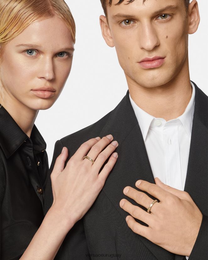 Versace llavero griego grabado hombres oro accesorios H88R0H1687