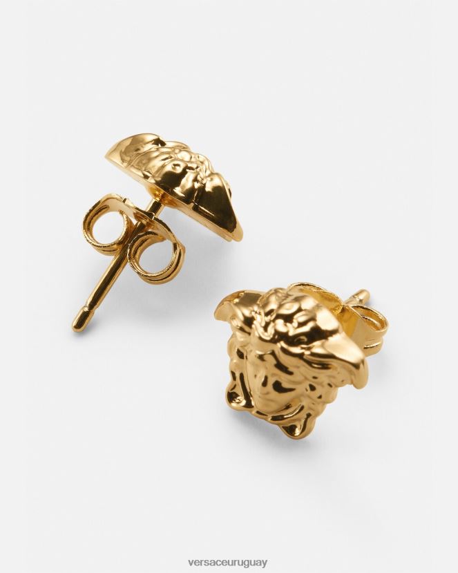 Versace pendientes de medusa hombres oro cálido accesorios H88R0H1689