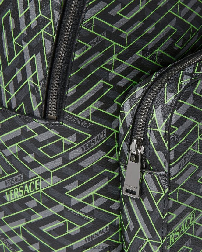 Versace mochila con la firma la greca hombres imprimir bolsas H88R0H1488