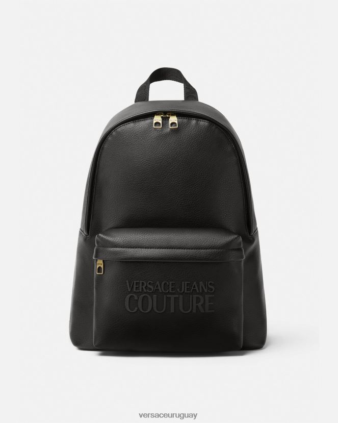 Versace mochila con logo hombres negro accesorios H88R0H2472