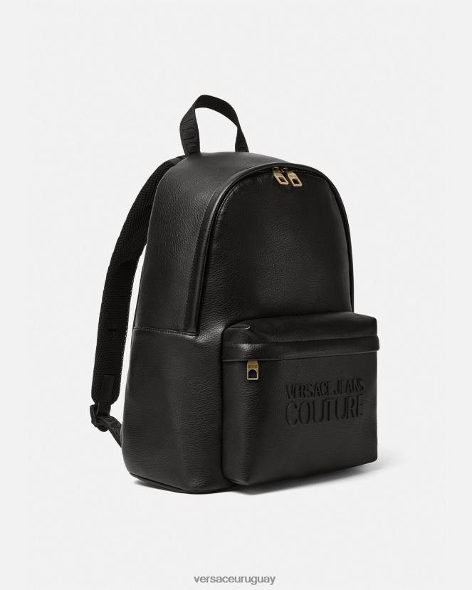 Versace mochila con logo hombres negro accesorios H88R0H2472