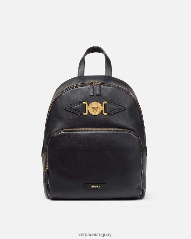 Versace mochila con medusa biggie hombres negro bolsas H88R0H1471