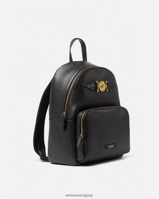 Versace mochila con medusa biggie hombres negro bolsas H88R0H1471