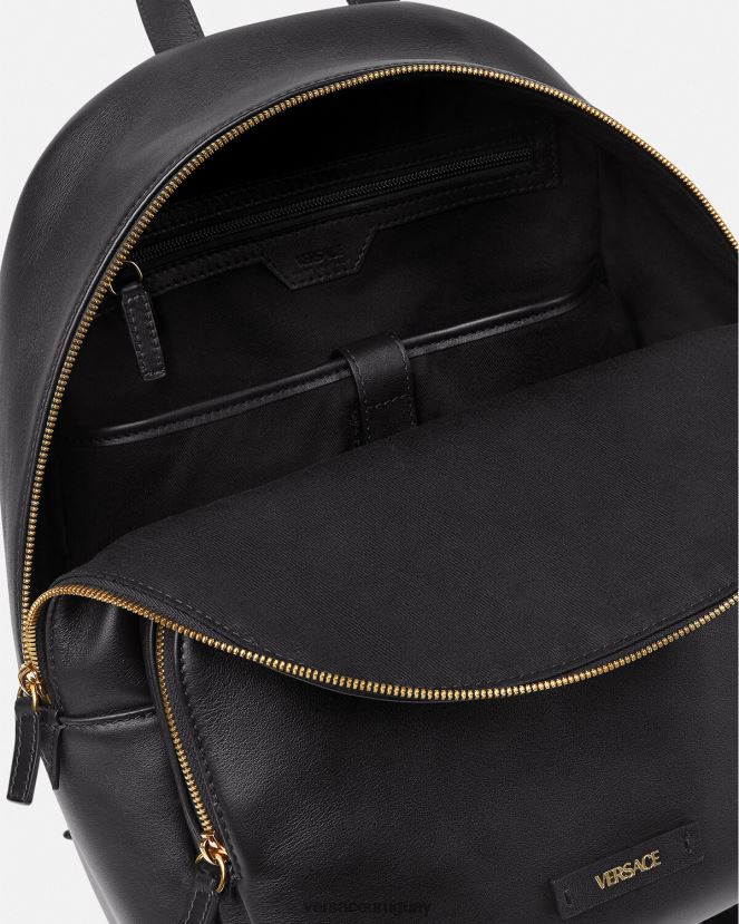 Versace mochila con medusa biggie hombres negro bolsas H88R0H1471