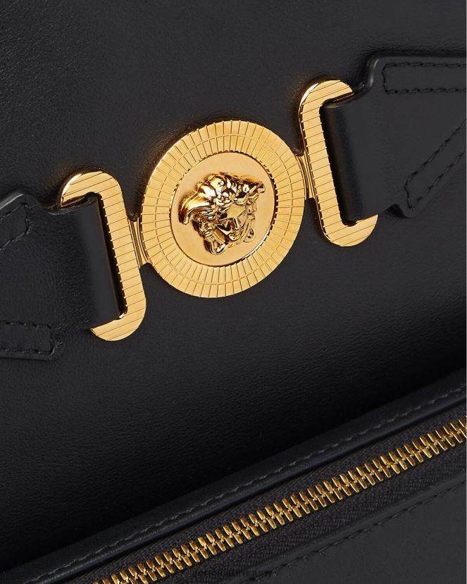 Versace mochila con medusa biggie hombres negro bolsas H88R0H1471