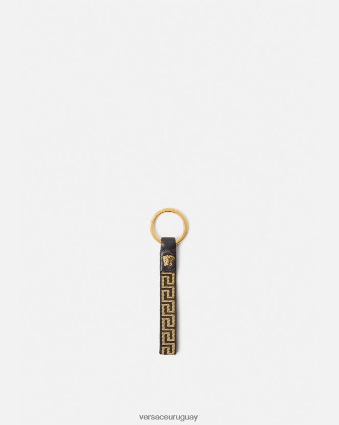 Versace llavero greca hombres oro negro accesorios H88R0H1656