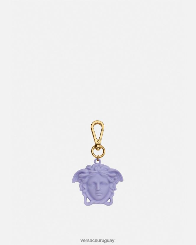 Versace llavero la medusa hombres lila accesorios H88R0H1657