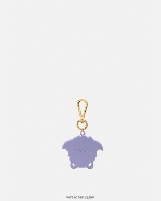Versace llavero la medusa hombres lila accesorios H88R0H1657