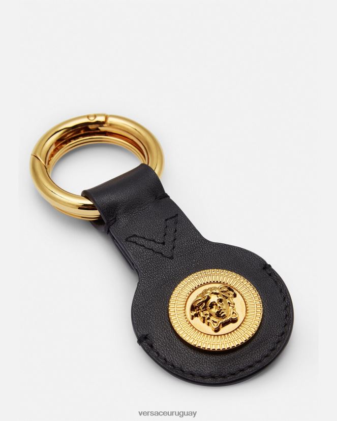 Versace llavero medusa airtag hombres negro accesorios H88R0H1664