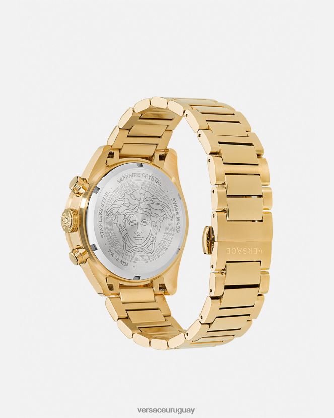 Versace reloj crono greca dome hombres pnul accesorios H88R0H1704