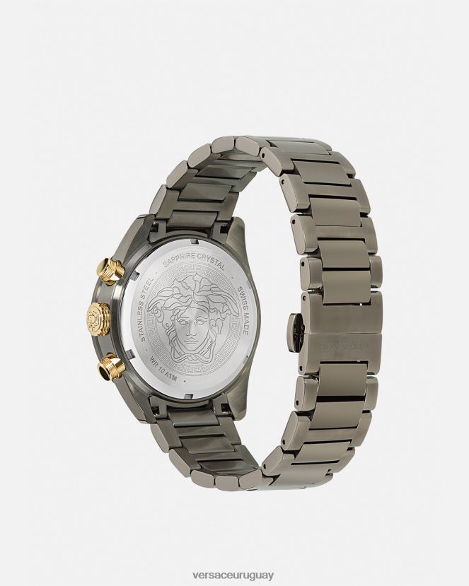 Versace reloj crono greca dome hombres pnul accesorios H88R0H1705