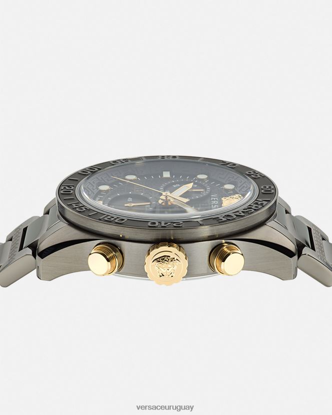 Versace reloj crono greca dome hombres pnul accesorios H88R0H1705