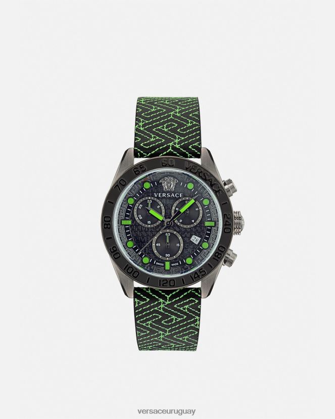 Versace reloj crono greca dome hombres pnul accesorios H88R0H1706