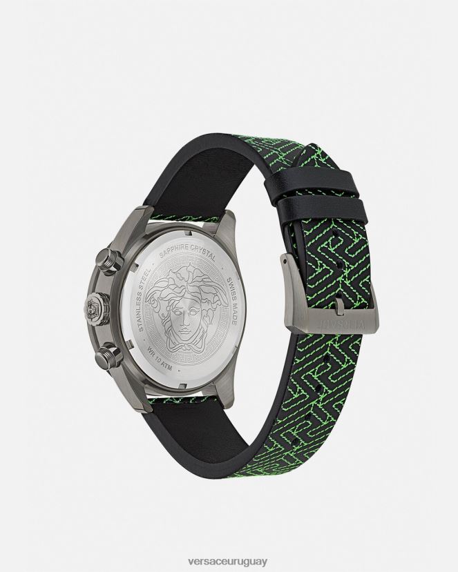 Versace reloj crono greca dome hombres pnul accesorios H88R0H1706