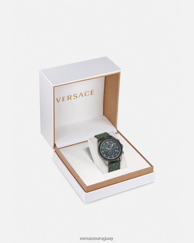 Versace reloj crono greca dome hombres pnul accesorios H88R0H1706