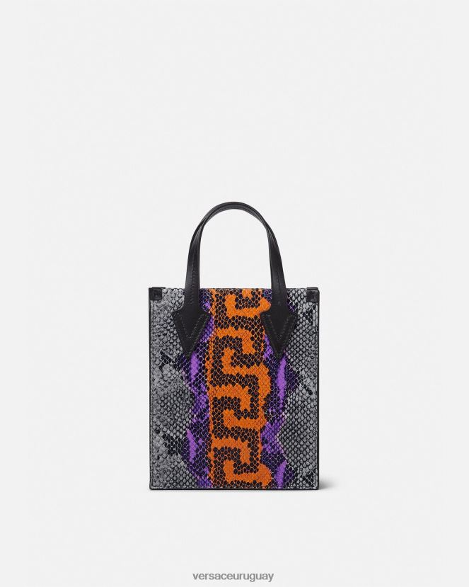 Versace bandolera con estampado Greca de pitón hombres multicolor bolsas H88R0H1474