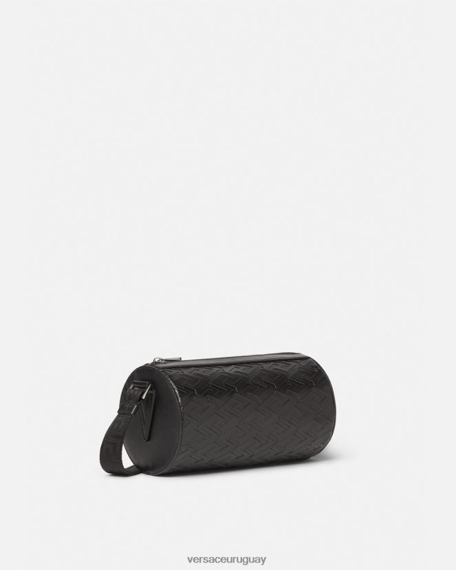 Versace bolso bandolera con firma la greca hombres negro bolsas H88R0H1482