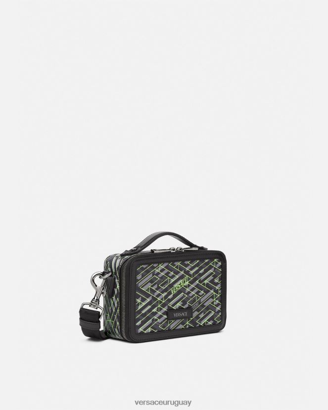 Versace bolso bandolera pequeño con firma la greca hombres imprimir bolsas H88R0H1478