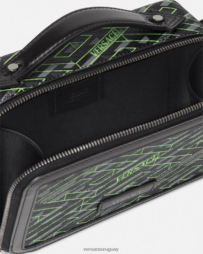 Versace bolso bandolera pequeño con firma la greca hombres imprimir bolsas H88R0H1478