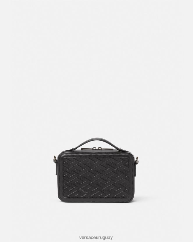 Versace bolso bandolera pequeño con firma la greca hombres negro bolsas H88R0H1479
