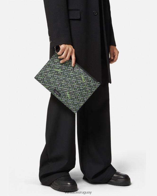 Versace bolso con firma la greca hombres imprimir bolsas H88R0H1480