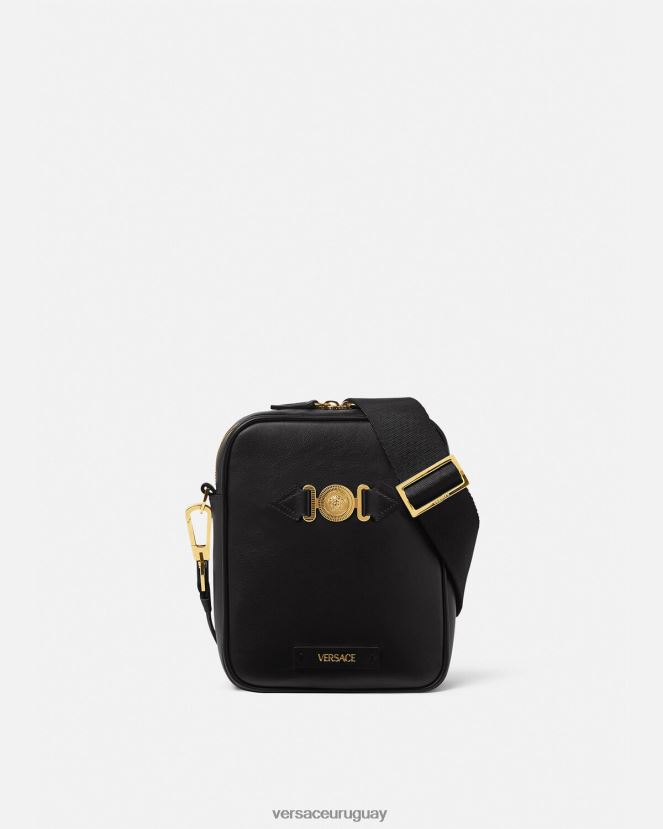 Versace bandolera con medusa biggie hombres negro bolsas H88R0H1469