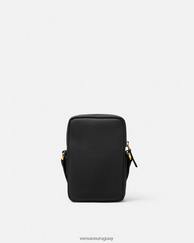 Versace bandolera pequeña con Medusa Biggie hombres negro bolsas H88R0H1465
