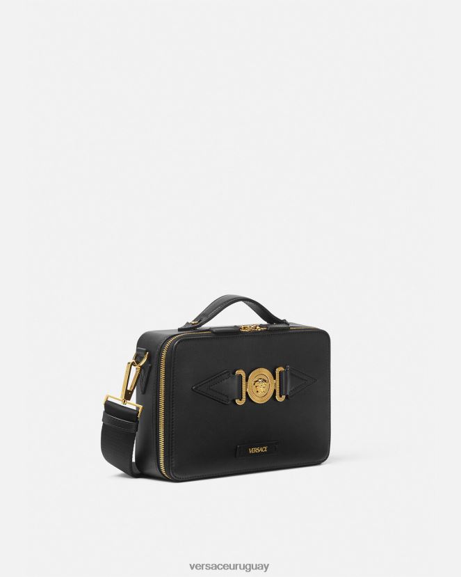 Versace bolso messenger con medusa biggie hombres negro bolsas H88R0H1468