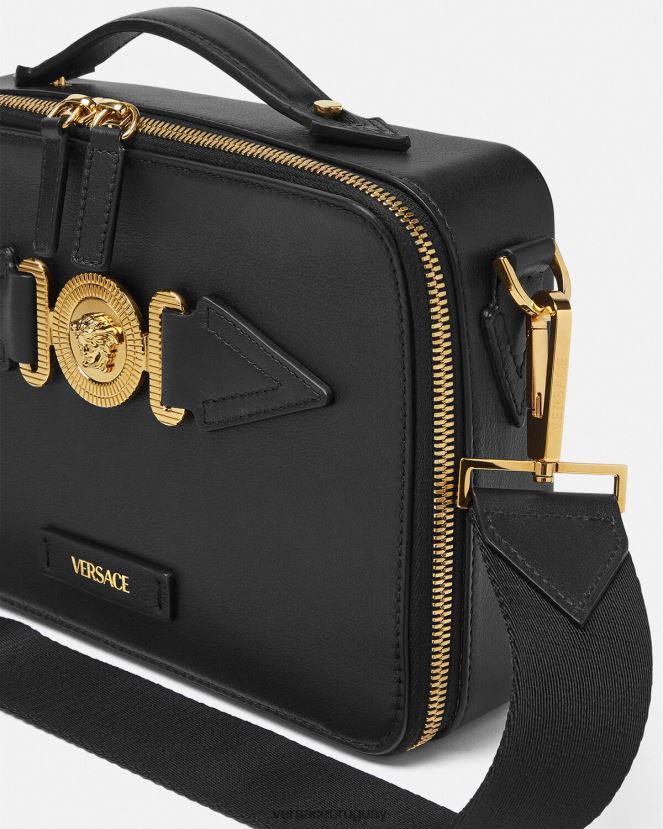 Versace bolso messenger con medusa biggie hombres negro bolsas H88R0H1468
