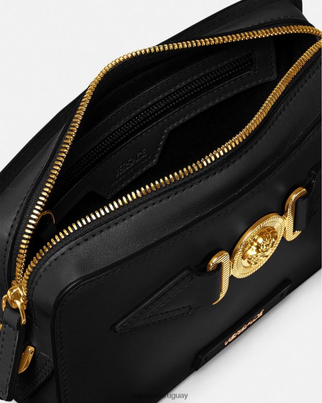 Versace bolso messenger pequeño con Medusa Biggie hombres negro bolsas H88R0H1464