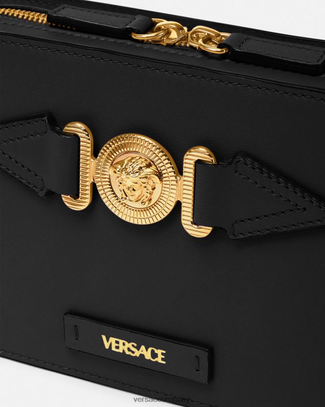 Versace bolso messenger pequeño con Medusa Biggie hombres negro bolsas H88R0H1464