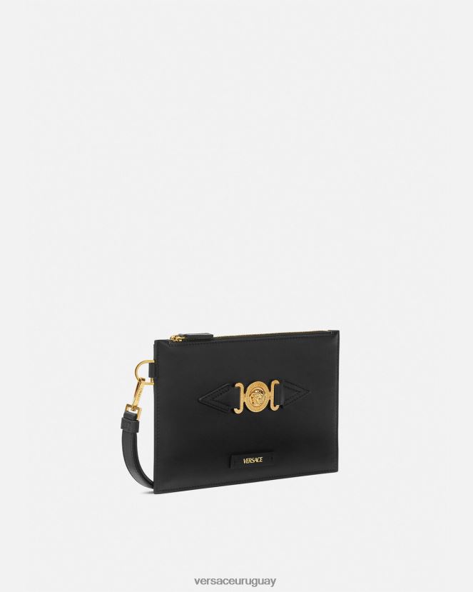Versace bolso shopper pequeño con medusa biggie hombres negro bolsas H88R0H1463