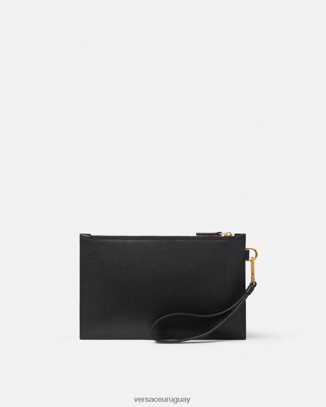 Versace bolso shopper pequeño con medusa biggie hombres negro bolsas H88R0H1463