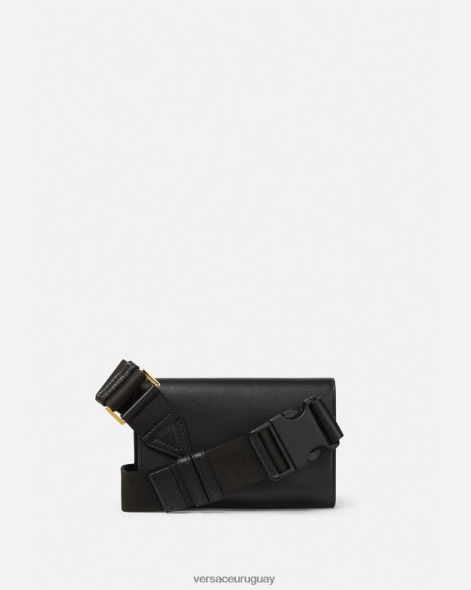 Versace riñonera con Medusa Biggie hombres negro bolsas H88R0H1470