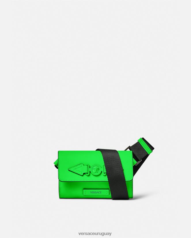 Versace riñonera con Medusa Biggie hombres verde bolsas H88R0H1473