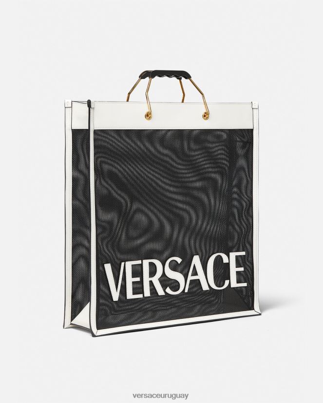 Versace bolso de mano comprador hombres blanco negro bolsas H88R0H1508