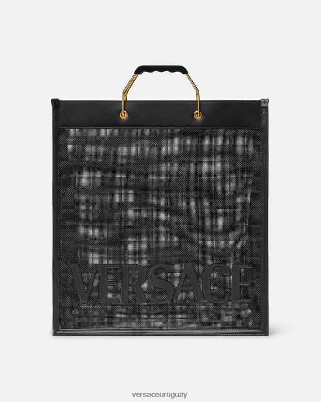 Versace bolso de mano comprador hombres negro bolsas H88R0H1507