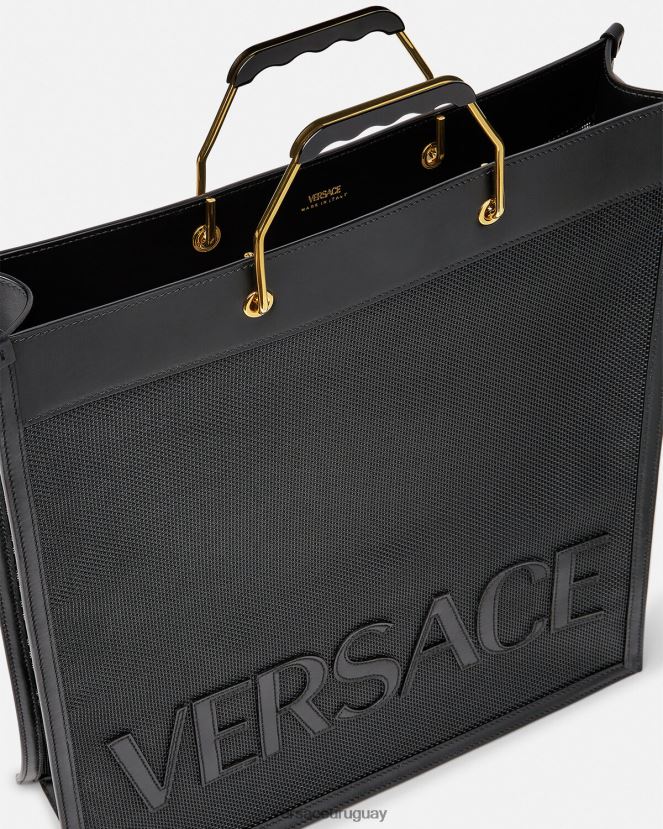 Versace bolso de mano comprador hombres negro bolsas H88R0H1507