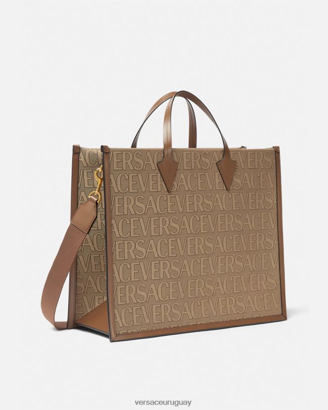 Versace bolso de mano por toda la prenda hombres marrón bolsas H88R0H1506