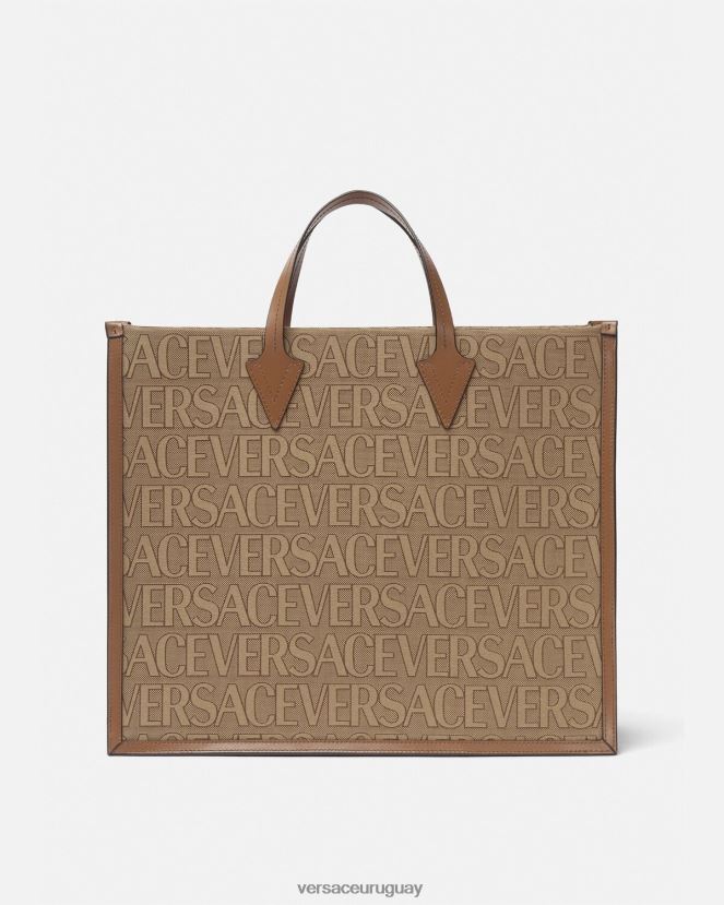 Versace bolso de mano por toda la prenda hombres marrón bolsas H88R0H1506